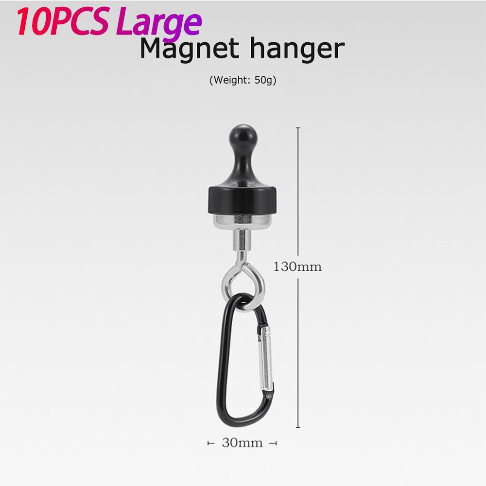 Magnetic Lanyard Clip Pulling Force Hanging Carabiners D Shape Multipurpose Magnet Hooks for Hiking Camping Climbing Picnic
