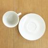 White coffee cups and saucers, set of 5, hotel-grade, commercial use, made in Japan