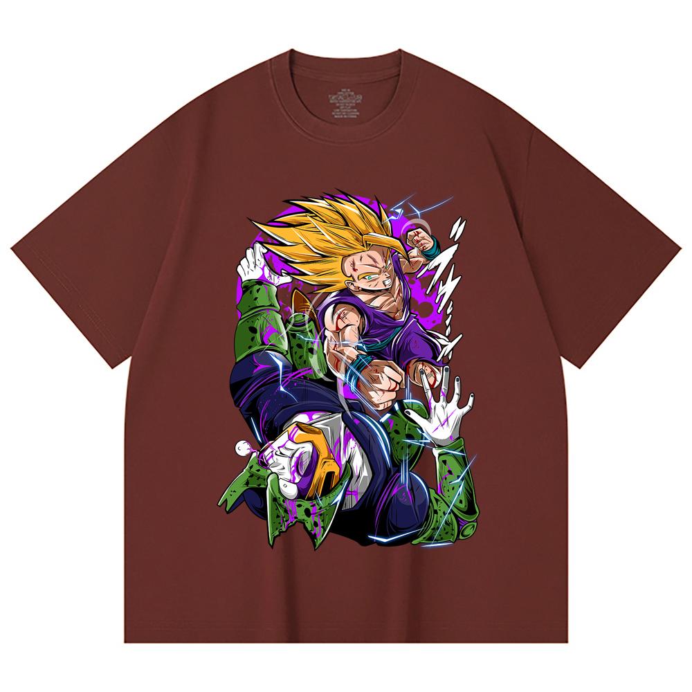 230 Gsm 100% Cotton Dragon Ball V30 Gohan Cell Print Unisex Heavy Cotton T Shirt