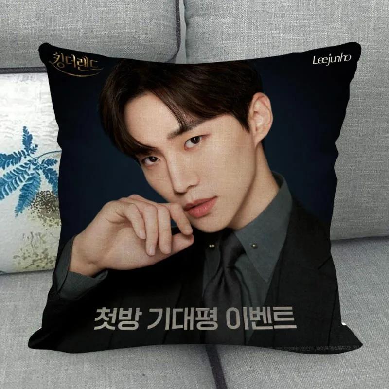 Kpop Lee Junho Pillowcase High Quality Home Textile Cotton Linen Fabric 45x45cm One Side Decoration Pillow Cover New WJY10.16
