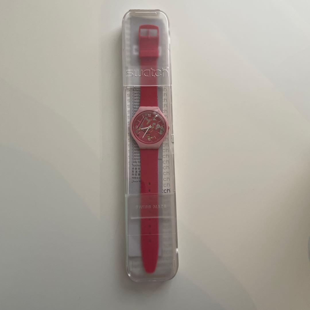 Used Swatch Ladies Watch Wrist Watch Pink