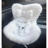 La-bubu Car Seat with Soft Furry Cushion for 10-17cm Dolls, La-bubu Accessories, Car Air Vent Decor, Includes Seat Leg for Desktop Display