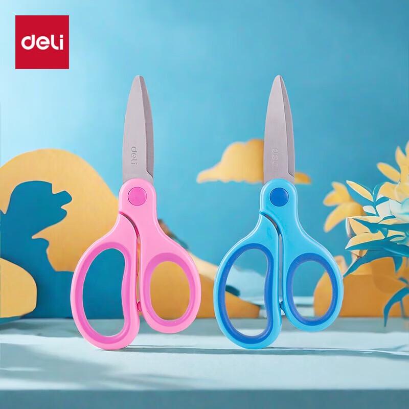 Deli Ergonomic Safety Scissors for Kids
