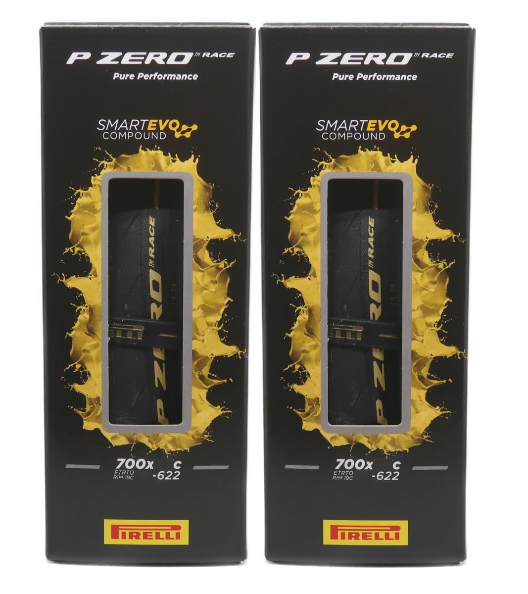 

Set of two PIRELLI P ZERO RACE Color Edition clincher Color Edition 700c WO tires, (700x26c, Gold) [Used] золотой