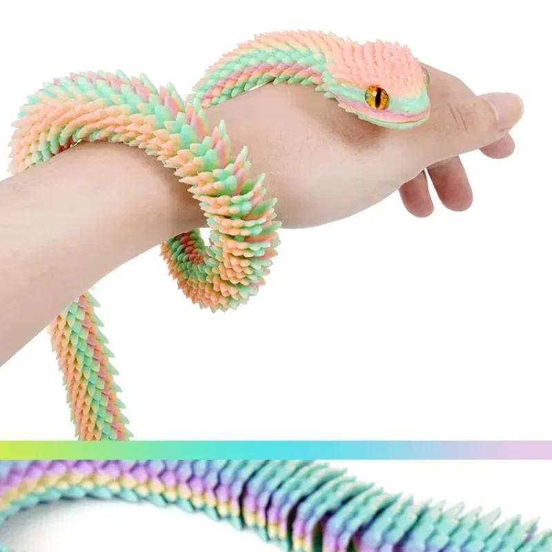 3D Printed Snake Decoration Printed Animal Desk Accessories Room Decor Table Funny Snake Year Ornament Gifts Home Wiccan Decor