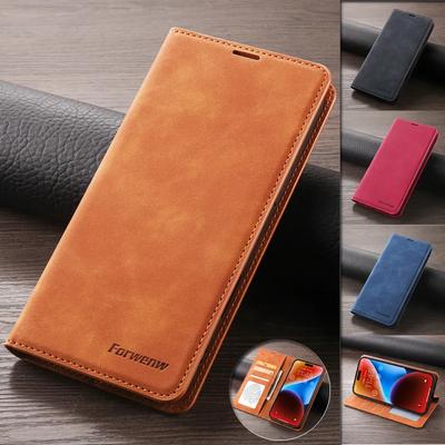 Kožené Retro Peněženka Flip Pouzdro Pro Xiaomi Redmi 13 13C Note 13 4G Note13 Pro 13Pro+ Plus 5G Kryt Telefonu Magnetické Zapínání Slot na Karty