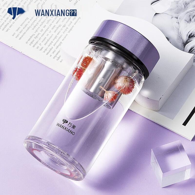 Wanxiang Single-Layer Portable Glass Cup