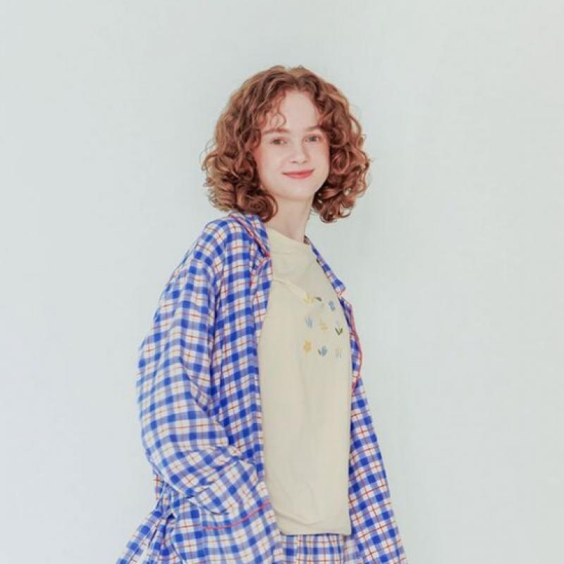 Sunday Lounge Women S Blue Water Check Robe Swjjagn0029