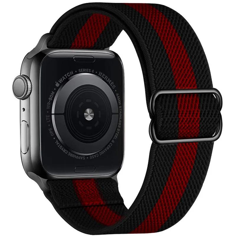 Adjustable Nylon Loop Strap For Apple Watch Series Ultra 11 10 9 8 7 46mm 45mm 41mm Fabric Strap For Iwatch 6 5 4 SE 44mm 40mm