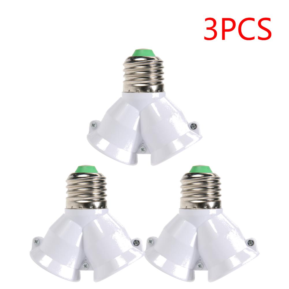 1-10PCS E27 Conversion Head Bulb Socket 2 in 1 lamp Holder Extender Distributor Converter Plug Light Base for LED Bulb Splitter