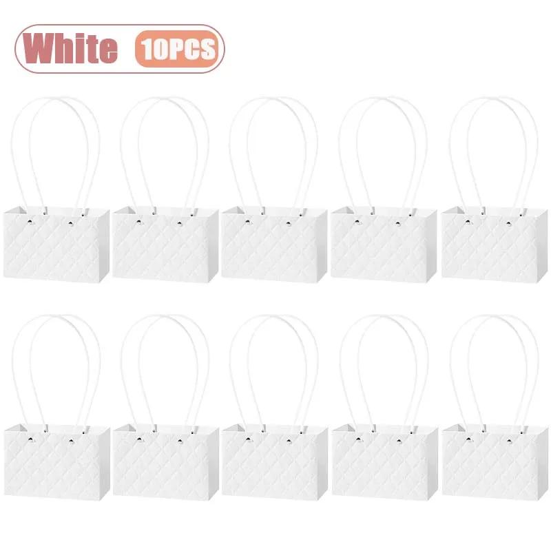 1-10PCS Reusable Waterproof Flower Gift Tote Bag Portable Floral Packaging Bag for Wedding Birthday Party Bouquet ArrangementUse