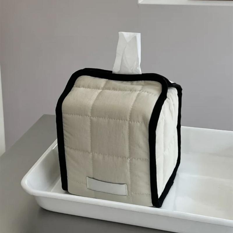 Stylish Square/Round Tissue Box Easy Access Space-saving Roll Paper Holder Home Organization Supplies