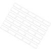 30pcs Rectangle Open Bezel Pendants Stainless Steel Hollow Frame for Jewelry Making
