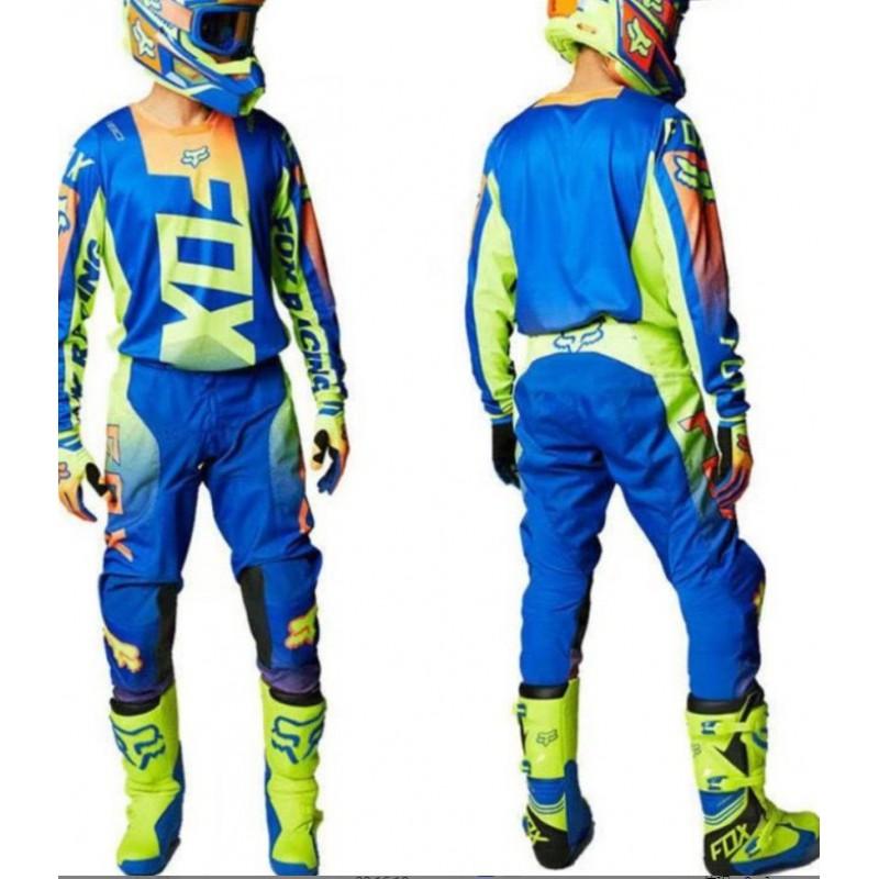 FOX Off-Road Downhill Cycling Jersey Set Breathable Quick-Dry Mountain Bike Motocross Apparel Unisex
