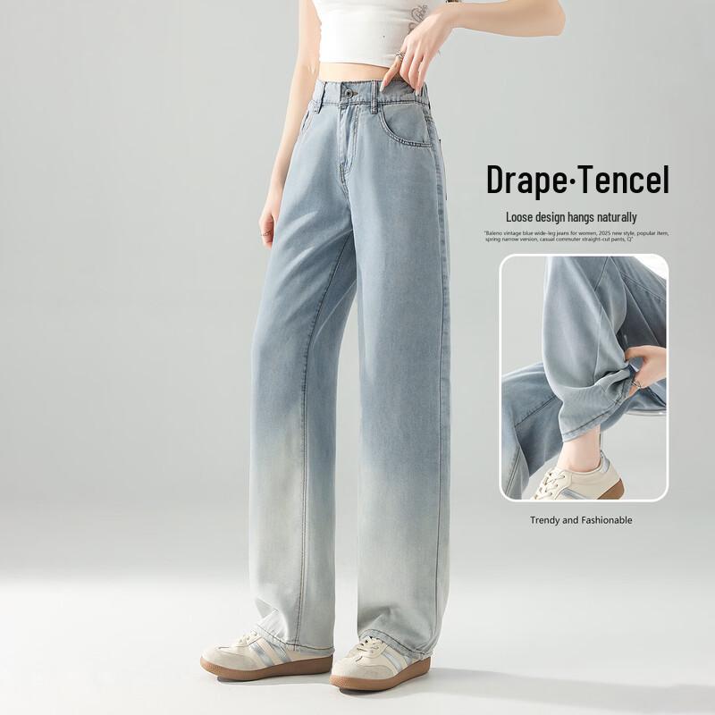 Baleno Men s Tencel Lyocell Washed Gradient Straight-Leg Jeans XL