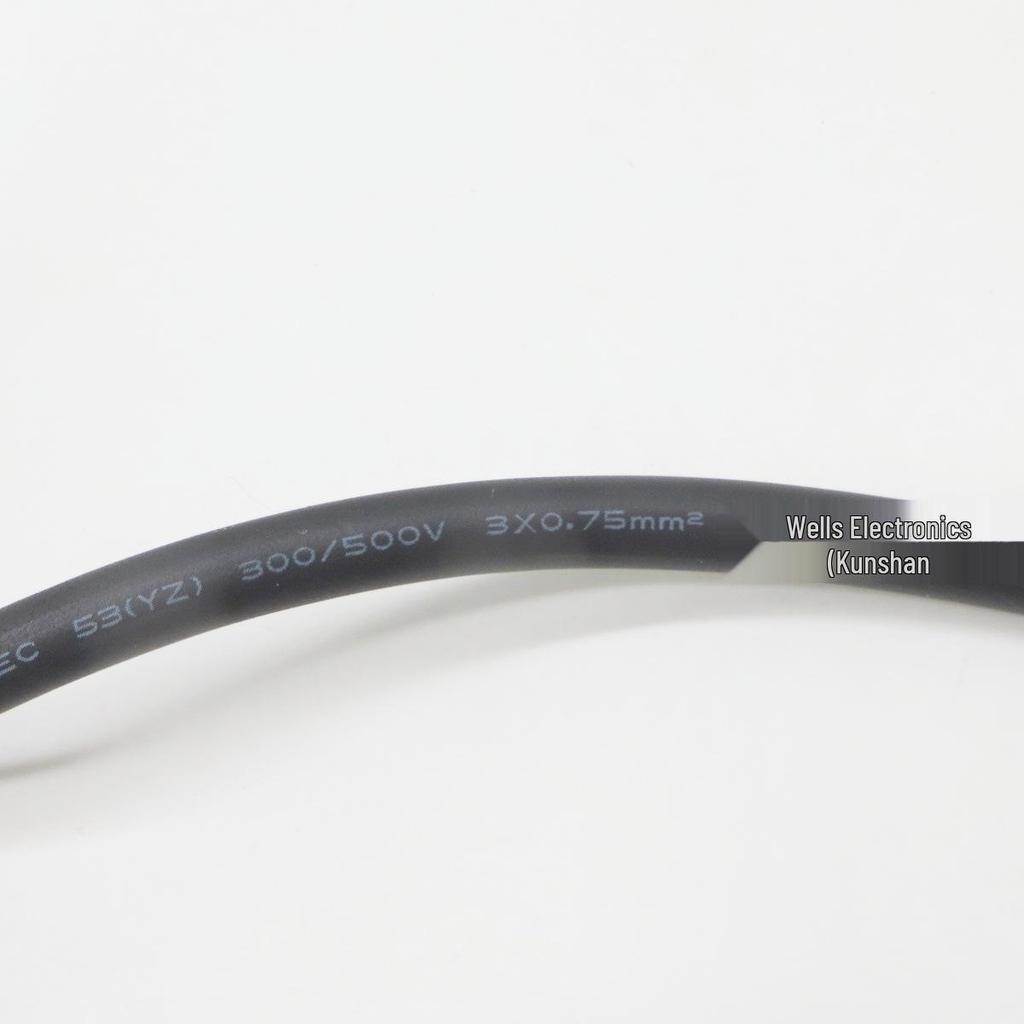 Pure Copper Grooved Three-Pin Power Cord, C15 Switch Standard