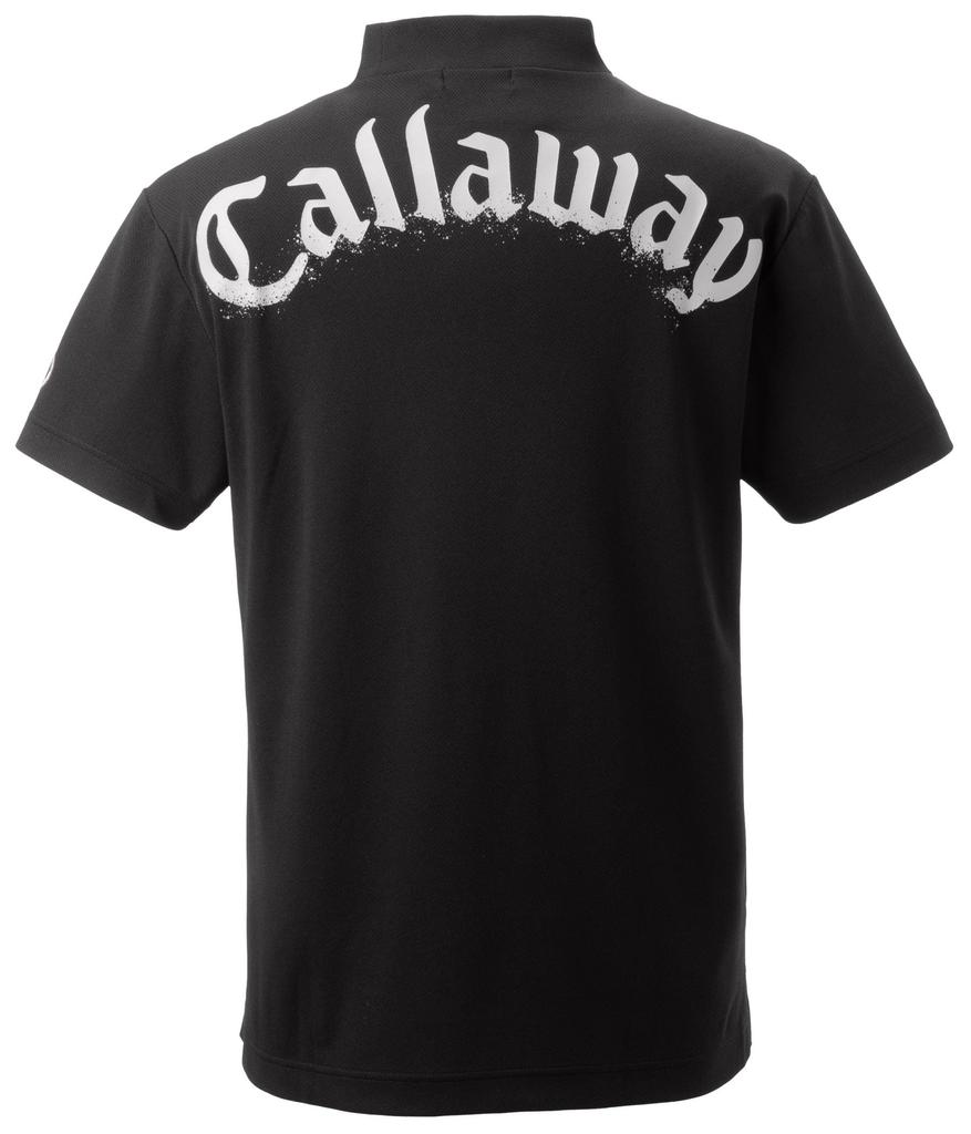 [Mercedes-Benz Collection] Genuine Mercedes-Benz X Callaway Short Sleeve Mock Neck Shirt, Black, Size L