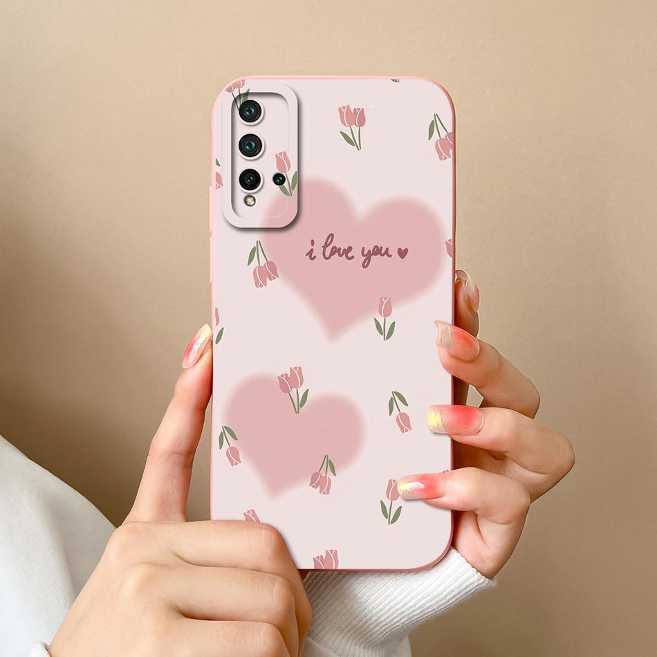 Case For Huawei Nova 5T Cover For Huawei Nova 6 Nova 7 Cartoon Bumper For Nova 5 T Nova6 Nova7 Soft Liquid Silicone Phone Cases