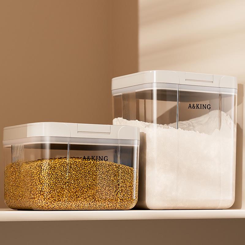 Sealed Rice Storage Container: Press-Style, Pest & Moisture-Proof for Grains & Flour