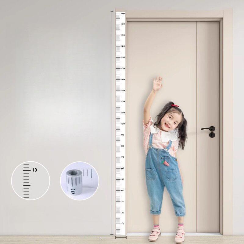 Abnehmbarer transparenter Höhenmess-Sticker für Kinderzimmer Wandaufkleber Messlineal zur Verfolgung des Kindeswachstums