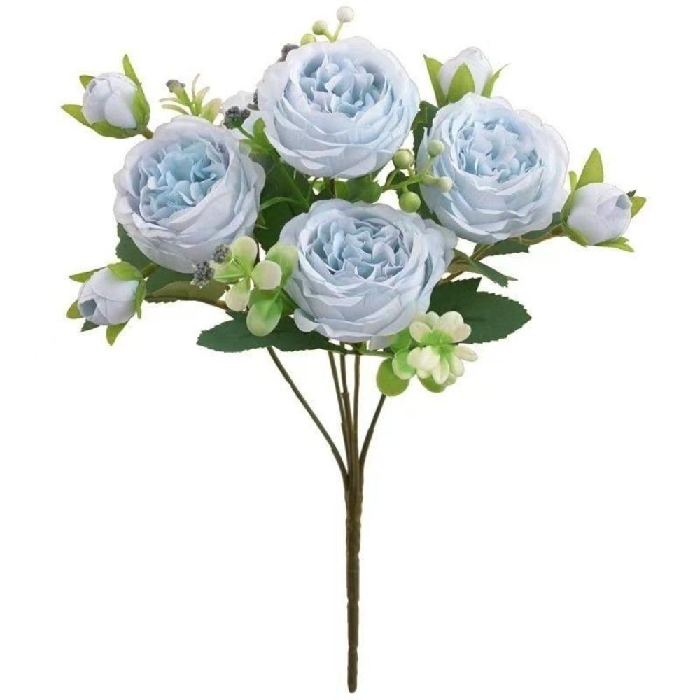 Realistic Touch Artificial Flowers Long Stem Fake Roses Home Wedding Bridal
