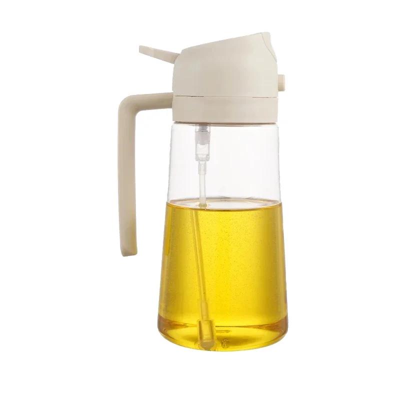 Pulverizator de ulei spray, sticlă de ulei Cruet, uleiuri de bucătărie, dozator de spray, accesorii de condimente, nebulizare, umplere cu ceață, gătit, utilizare dublă