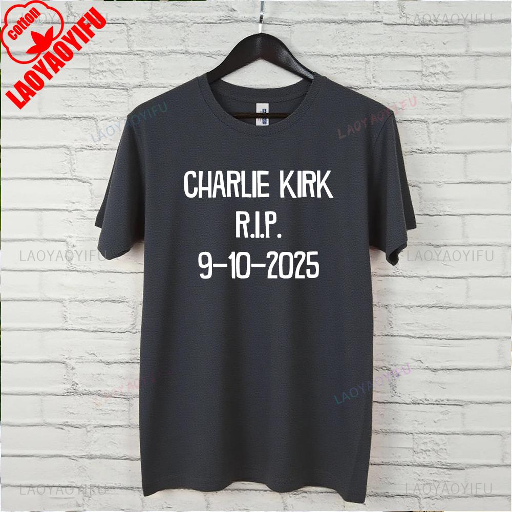 Charlie Kirk 9102025 Memorial TShirt  RIP Charlie Kirk Commemoration Graphic T Shirts Thank You for Your Memories 19932025 S