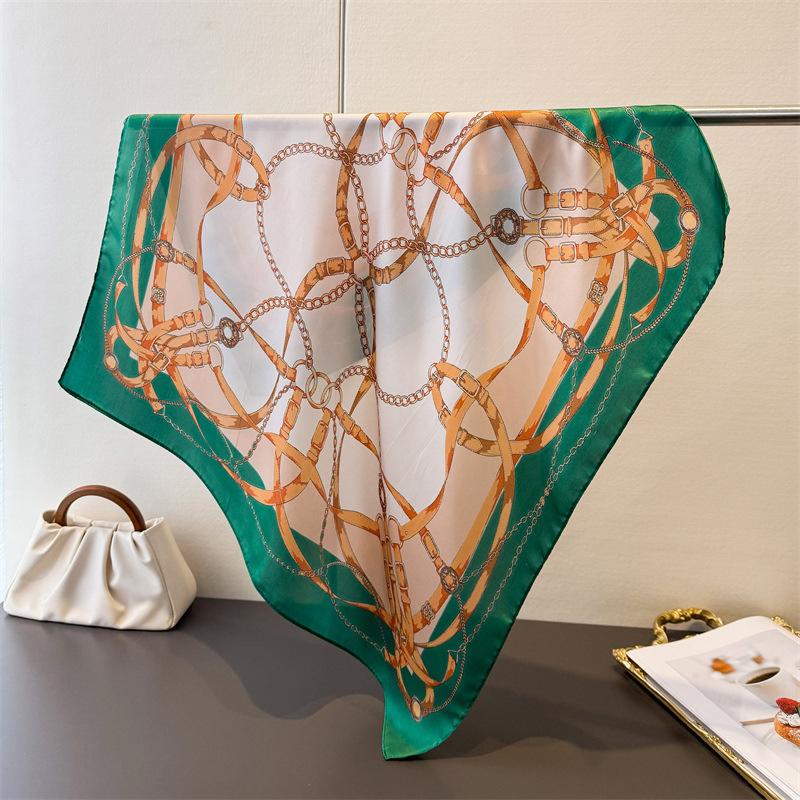 Fashion Paisley Print Silk Hairbands Scarf Women 2026 New Elagant Bandana Neck Kerchief Head Bands Foulard Female Scarfs