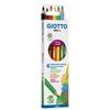 GIOTTO Colored Pencils Mega 6 Pieces - Giant Lead 5.5 Mm - Model F225800