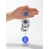 Boho Evil Eye Hanging Wall Decor Metal Pendant Wall Art Hanging Ornament Gothic Home Decor Garden Wind Chimes Outdoor Decoration