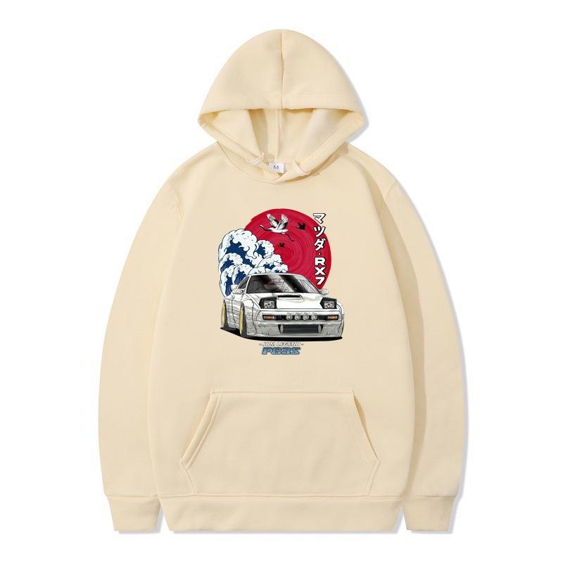 Unabhängige Station Herbst und Winter Neues Auto Lockeres Oberteil Mode Lässiger Kapuzenpullover Herren- und Damenbekleidung