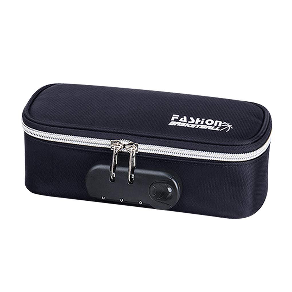 

Large Capacity Pencil Case with Pencil Case with Simple Pen Pouch with Pen Stationery Storage Suitable for Students and Working Adults Lock, Two-Tier