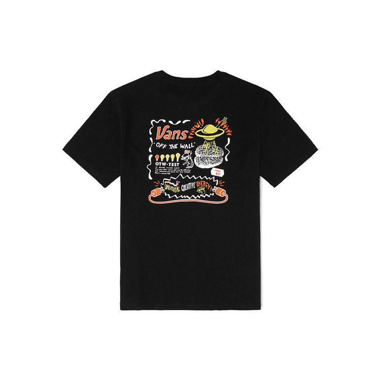 

Vans Cartoon Dog Pattern Short Sleeve T-Shirt Unisex Tops Black VN0A54ORBLK M