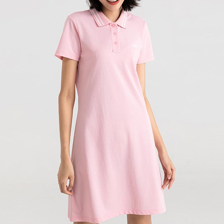 Skechers Knitted Sports Polo Dress Women Dresses Orchid-Pink L220W009-0093