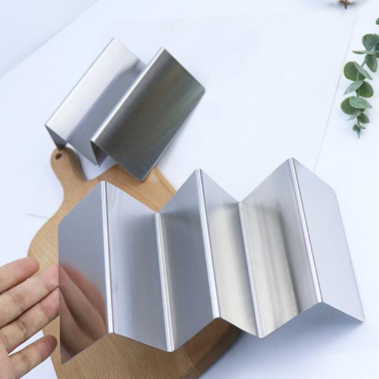 Yousheng Stainless Steel Taco Holder Tortilla Serving Rack Reusable Taco Plates Burrito Rack for Kitchen Restaurant