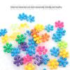 Children's Educational Building Blocks: 200-Piece Plum Blossom Puzzle Snowflakes for Kids Ages 3-4