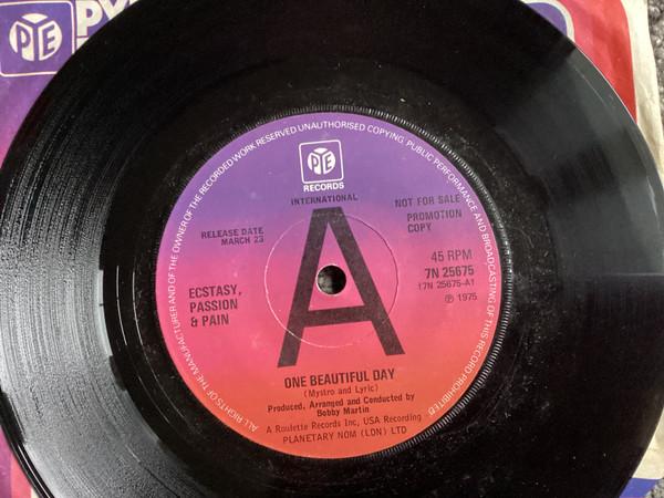 

7inch Record ECSTASY PASSION PAIN One Beautiful Day Try To Believe 7N25675 Pye Internation 1975 UK SoulFunk Used