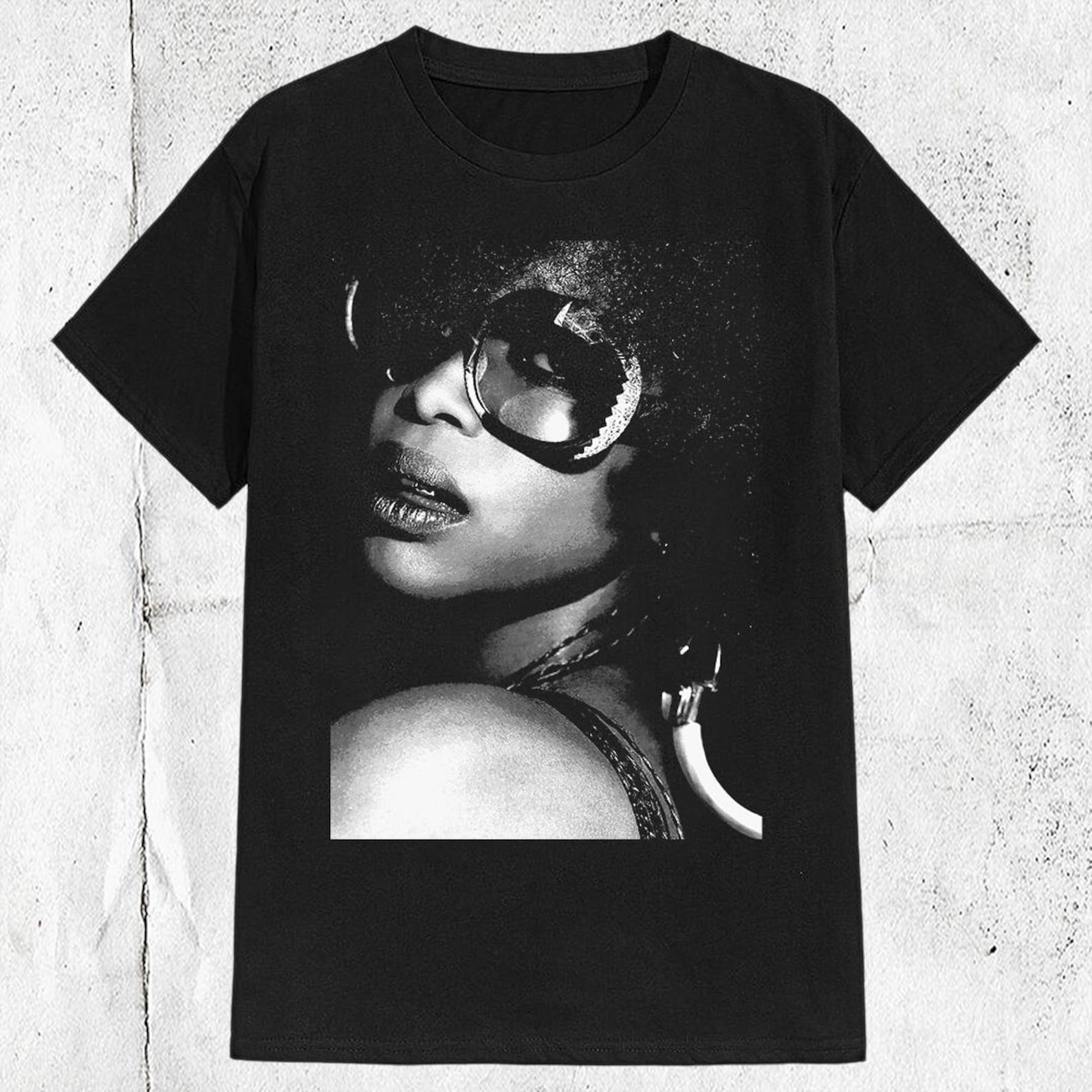 Vintage 80s 90s Erykah Badu Hip Hop Band T shirt 4XL