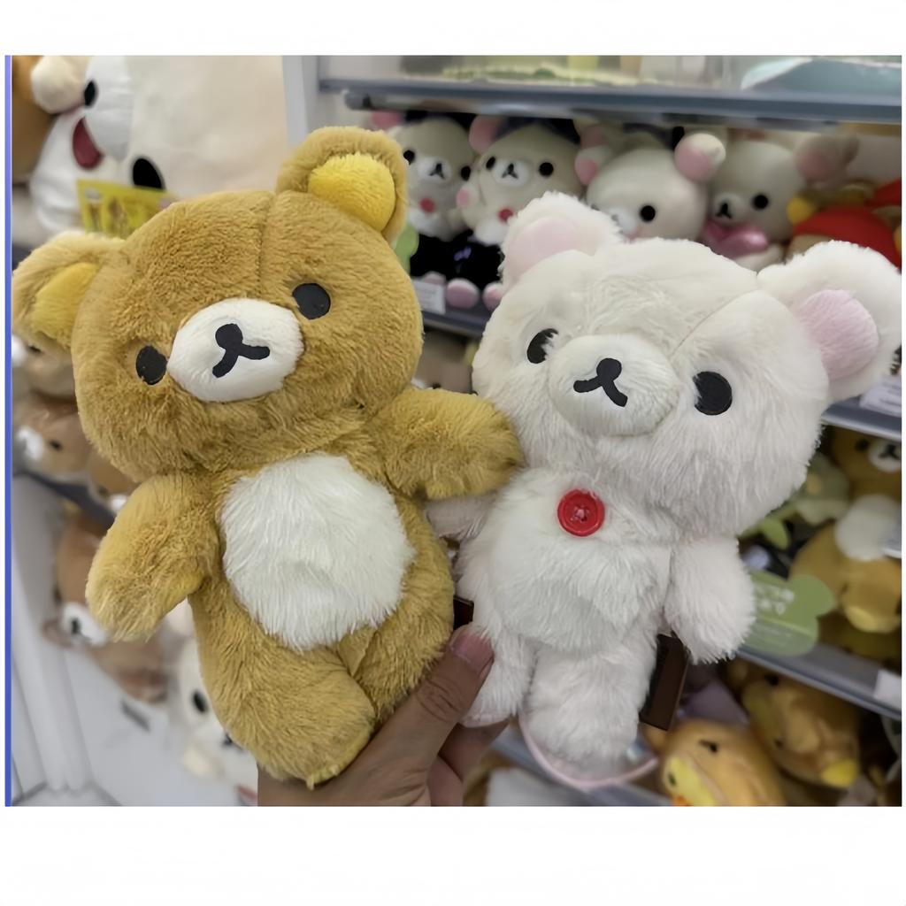 Peluche Rilakkuma Morbido e Spettinato Orsetto Ripieno Vestito Korilakkuma Bambola Ripiena Peluche Adorabilmente Coccolosi Orso Decorazione Stanza Regalo