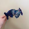 Elegant Shark Jaw Clip Chinese Style Handmade Embroidered Butterfly Hair Clip Tassel Design Retro Barrette Headband