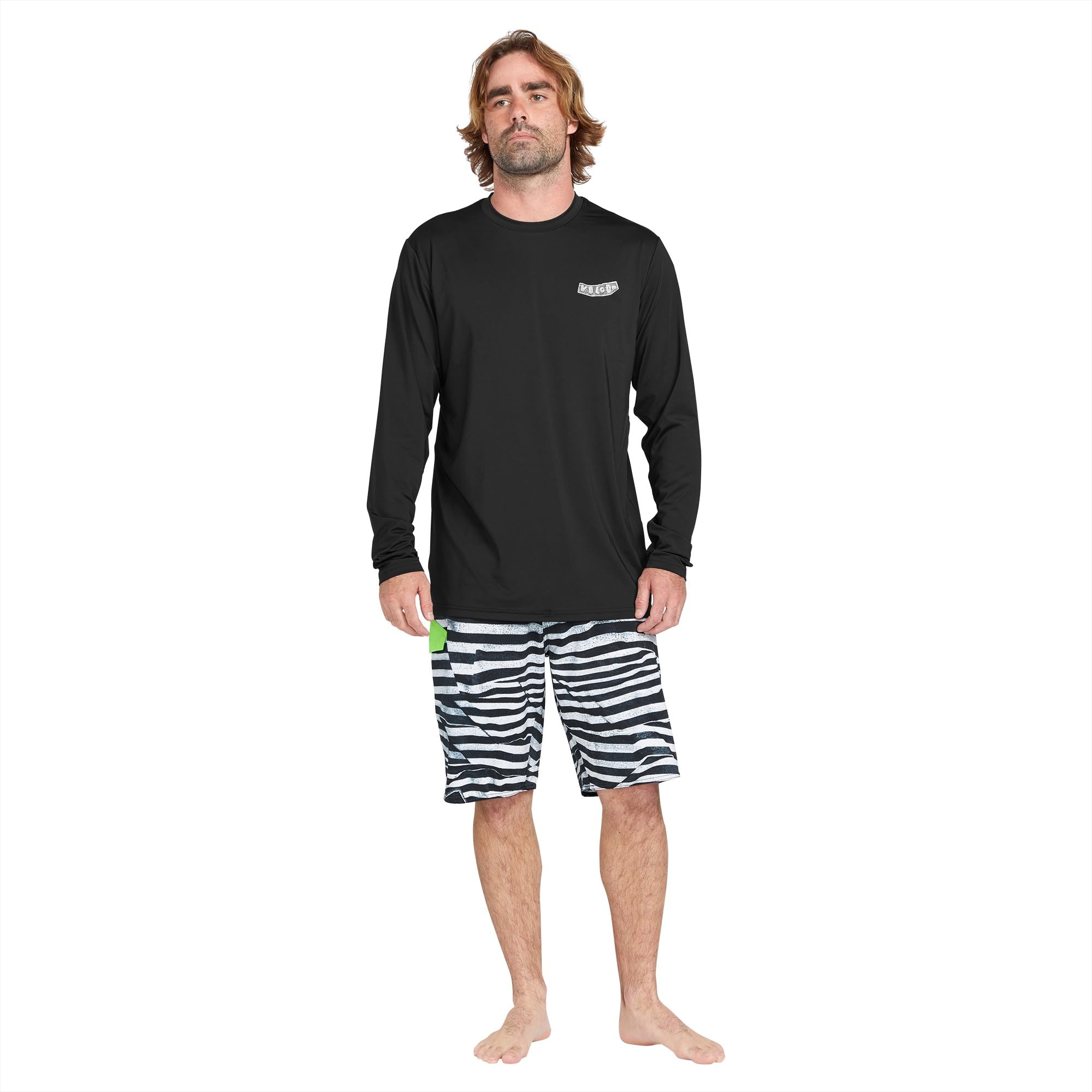 

Water Repellent Board Shorts LIDO PRINT MOD Sea ELG 32 [Volcom] Men s (Allover Graphic) [A0812413 / 20]