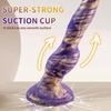 Realistischer Silikon-Tierdildo, vaginaler G-Punkt mit Saugnapf, Analplug, freihändiges Riesenmonster, erwachsenes weibliches Sexspielzeug
