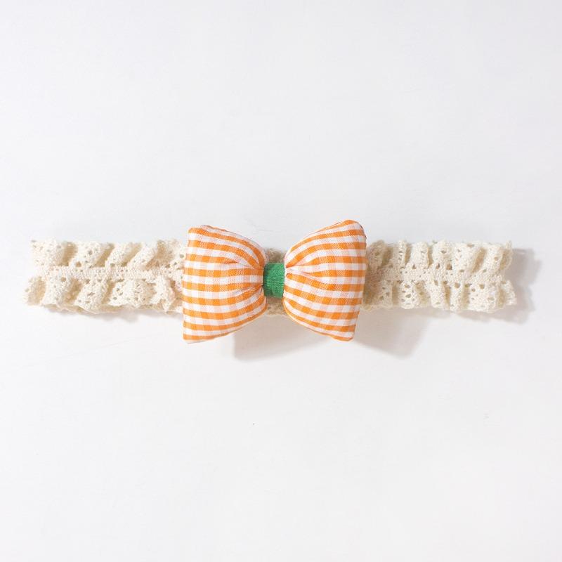 New Summer Baby Headband, Solid Color Bow Children's Headscarf, Thin Lace Baby Hair Accessories