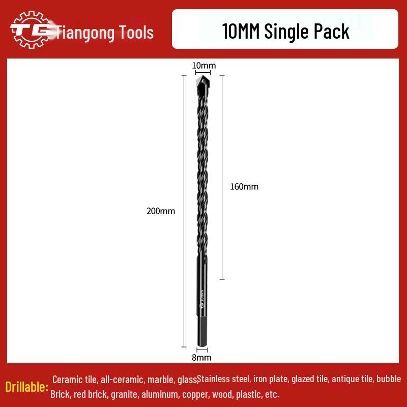 Tiangong Triangular Alloy Tile & Concrete Drill Bit
