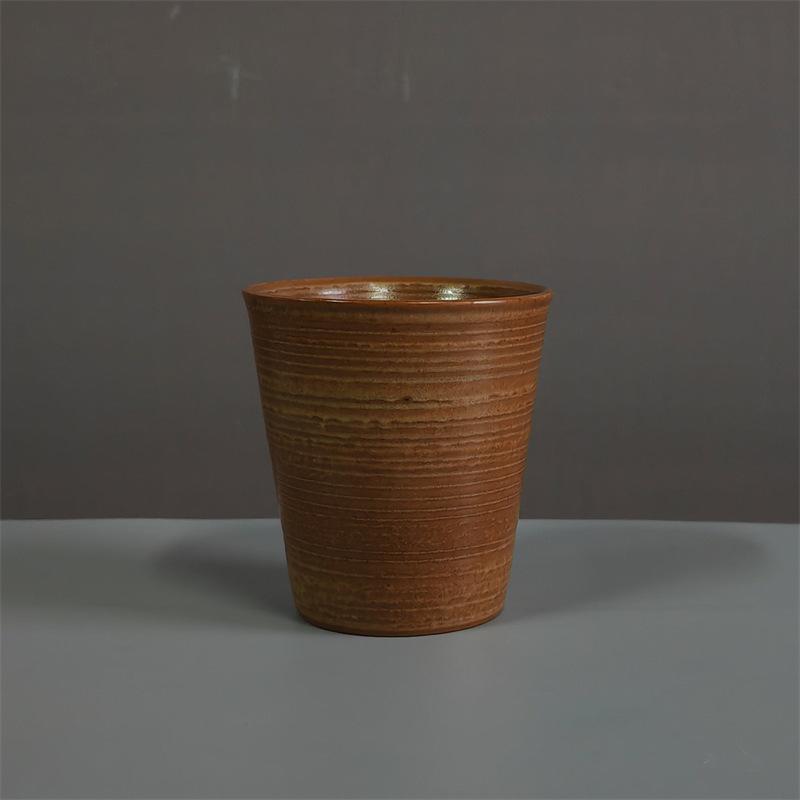 Coarse Pottery Ceramic Cup Retro Coke Cup Handmade Espresso Coffee Cup Breakfast Cup Creative Vintage Cup