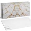 Set of Self-Adhesive Vinyl Tiles Elegant Marble with Veins 10x40x20 Cm