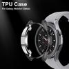 TPU Protective Case Compatible for Samsung Galaxy Watch4 Classic 42mm Hollow Soft TPU Case Electroplating Protection