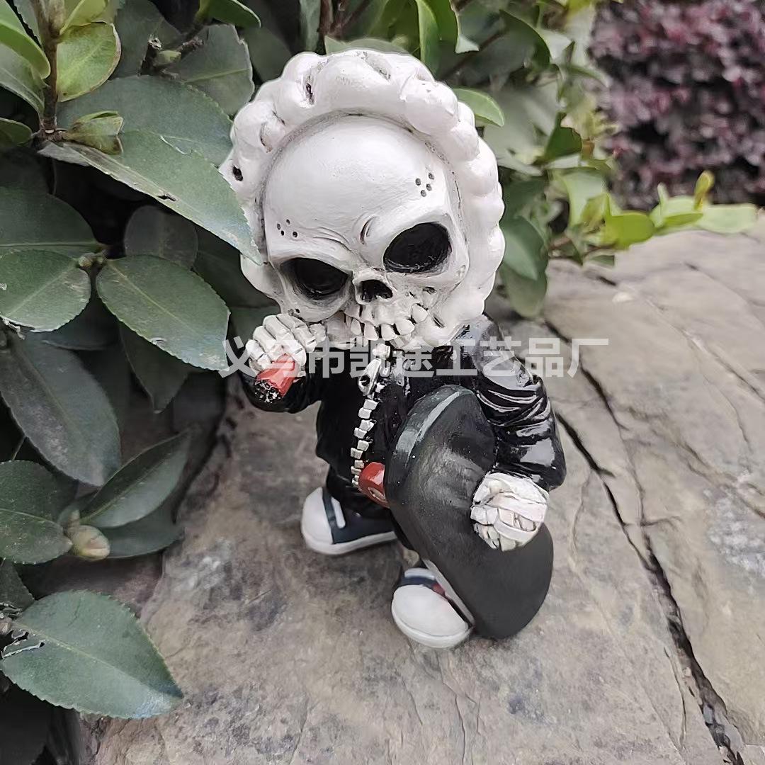 

Новый Скейтборд Скелет Кукла Декоративное Украшение Хэллоуин Сцена Наряжаться Скелет Человек Украшение Coldplay