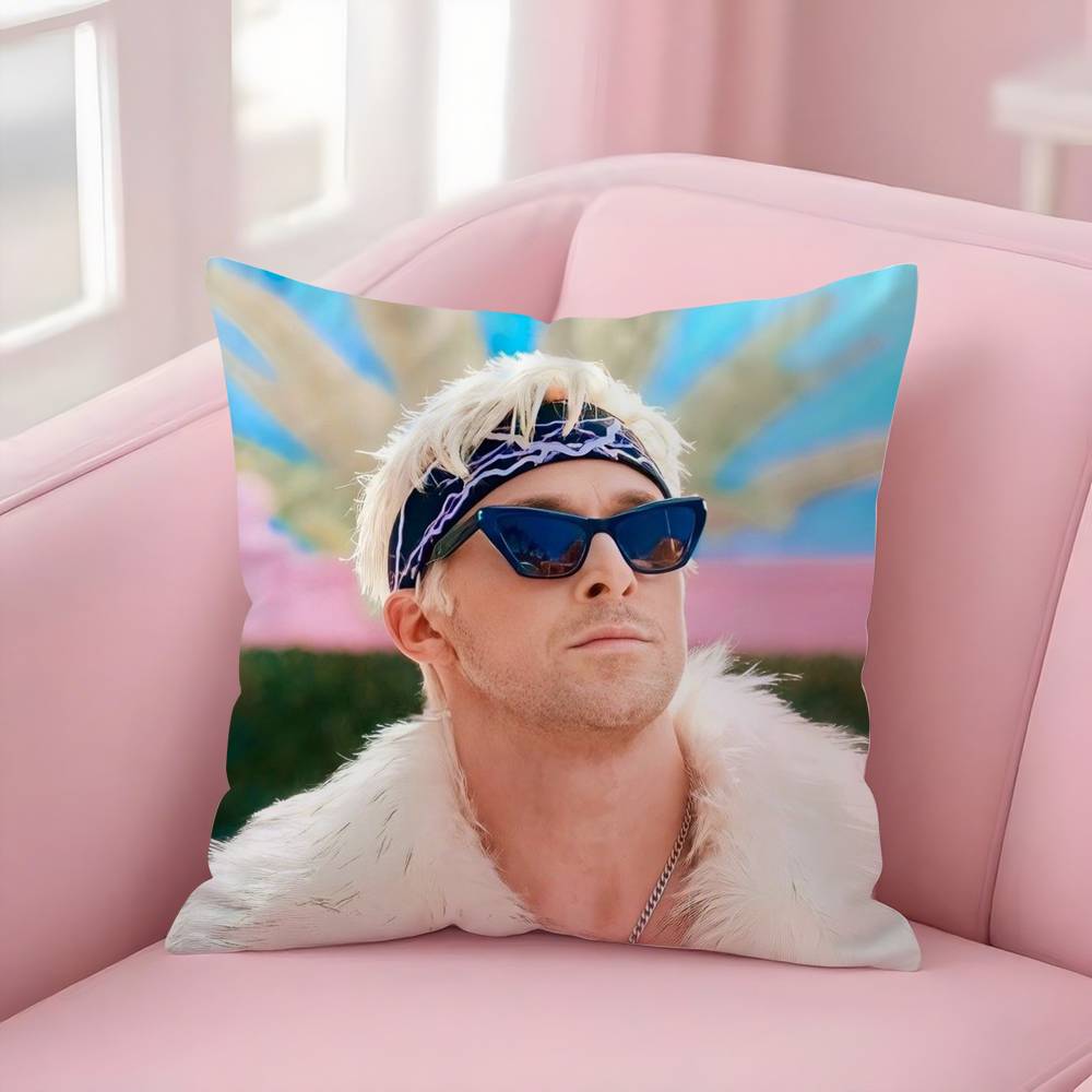 Singer R-Ryan Gosling Pillow Case Sofa Short Plush Double-Sided Hd Printing Room Home Office Gift Cushion Cover