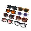 Hip-Hop Oval Sunglasses Simple Fashion Punk Glasses Retro Vintage Versatile Sun Glasses for Men and Women Lunette Soleil Femme